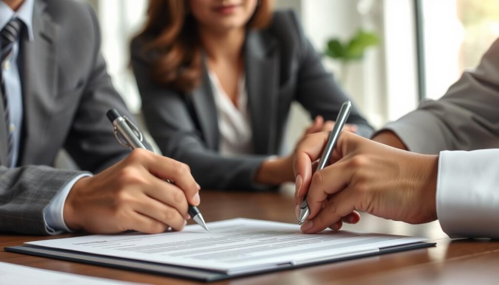 Person signing mortgage documents at closing Person signing mortgage documents at closing
